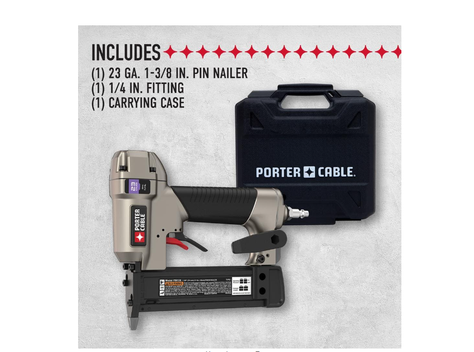 Porter Cable 23 Gauge 1 3/8 in. Pin Nailer