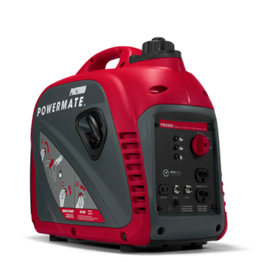 PM2000i 2,000 Watt Manual Start Gasoline Powered Inverter Generator Coleman
