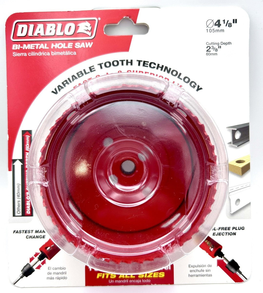 Diablo 4 1/8 Inch Bi Metal Hole Saw