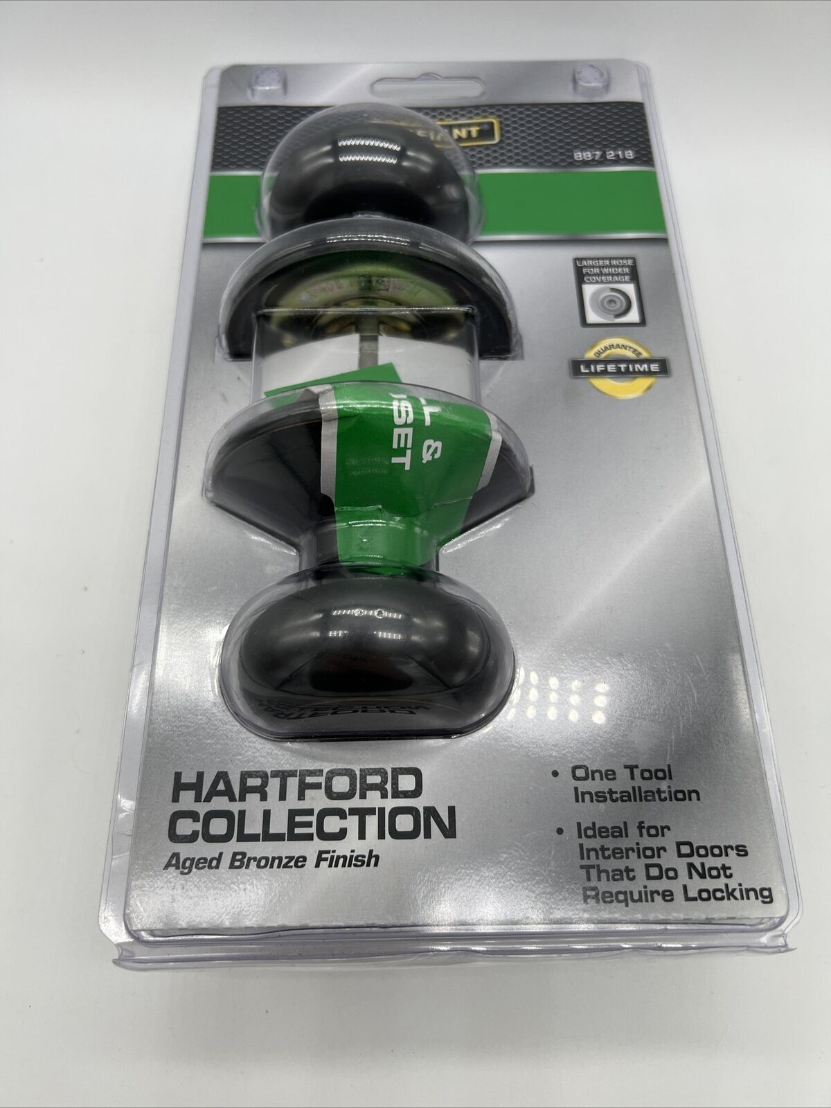 Defiant Hartford Collection Hall And Closet Aged Bronze Finish Door Knobs Damaged Box