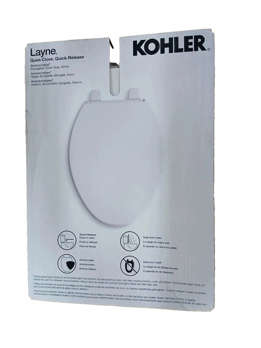 Kohler Layne Quiet Close-Quick Release Toilet Seat And Lid Open Box