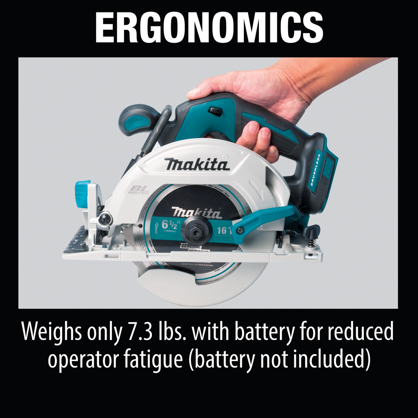 Makita 18V 6.5 Inch Brushless Cordless Circular Saw Factory Serviced (Tool Only)