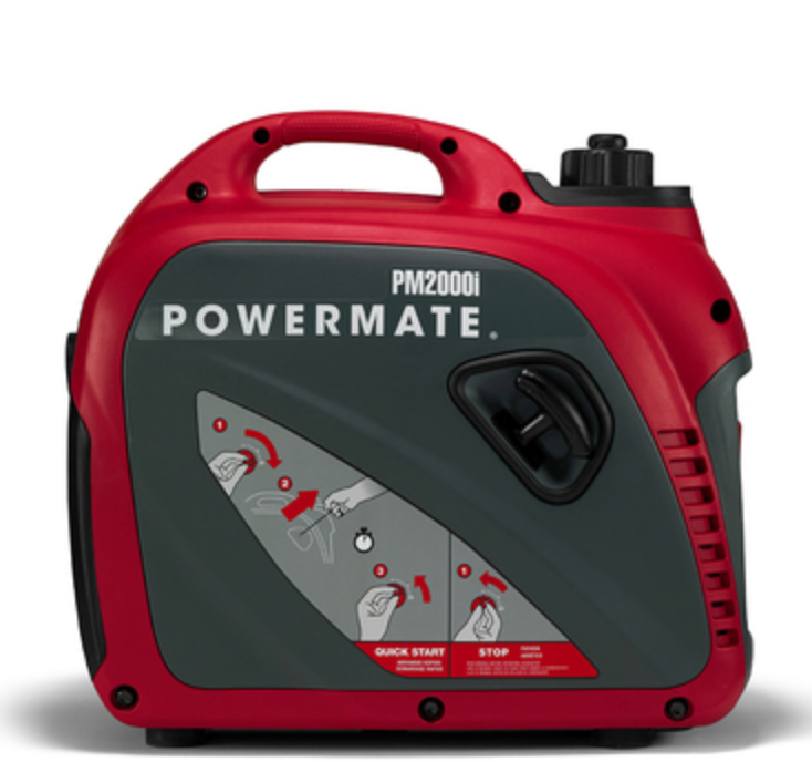 PM2000i 2,000 Watt Manual Start Gasoline Powered Inverter Generator Coleman