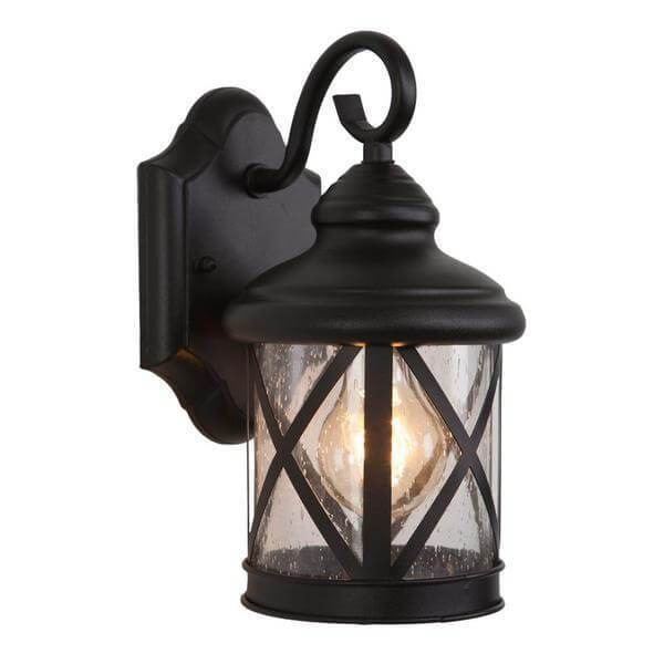 1-Light Exterior Lantern in Black Finish Small Size Damaged Box-outdoor lighting-Tool Mart Inc.