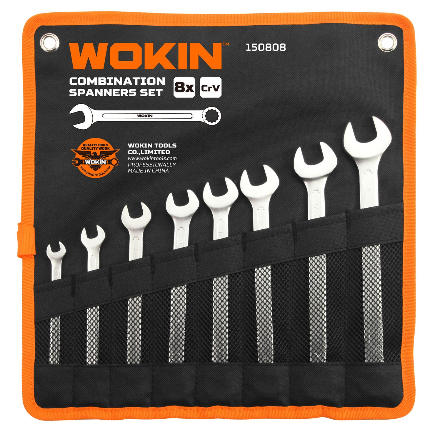 Wokin 8 Piece Combination Spanners Wrench  Set