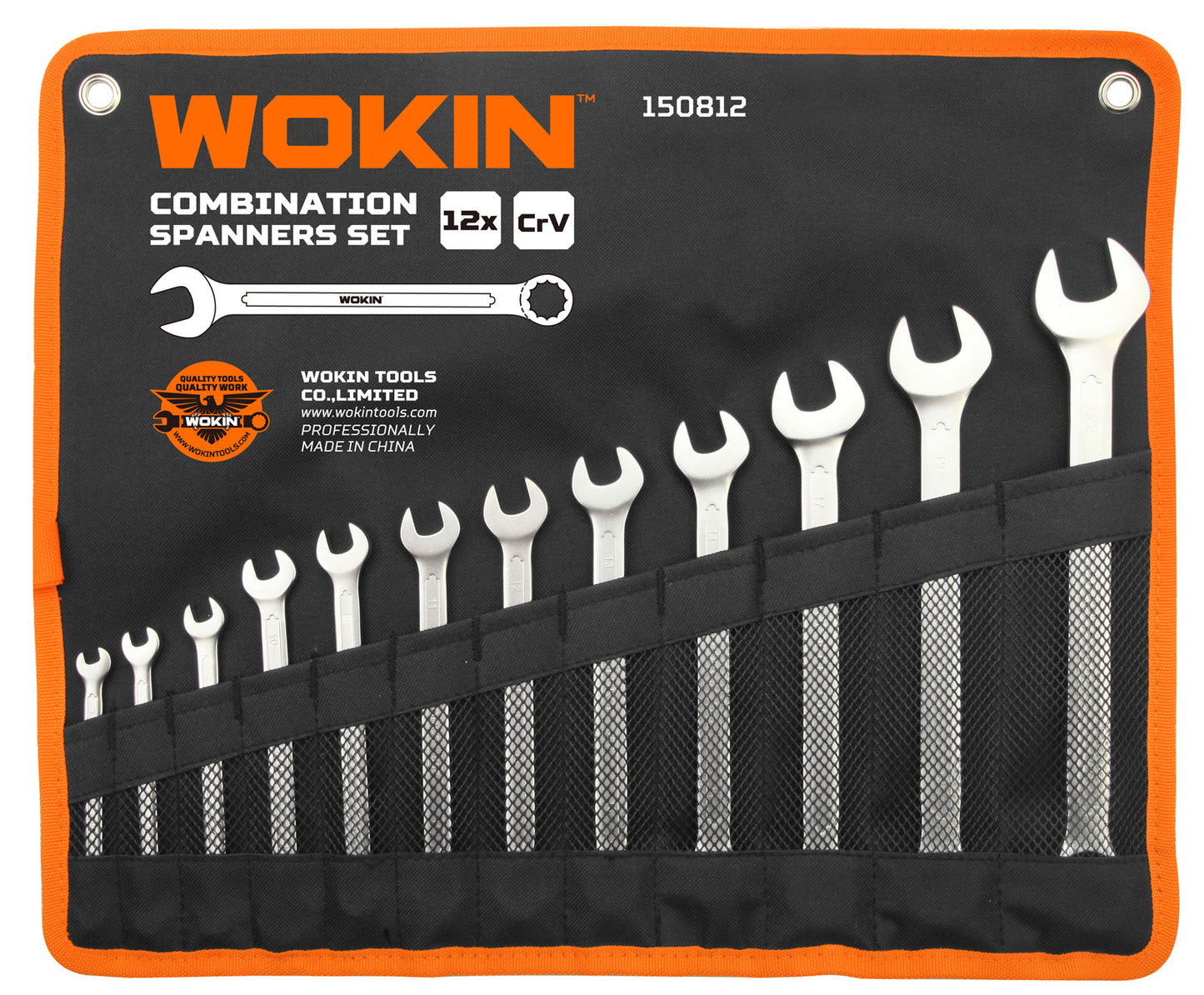 Wokin 12 Piece Combination Spanners  Wrench Set