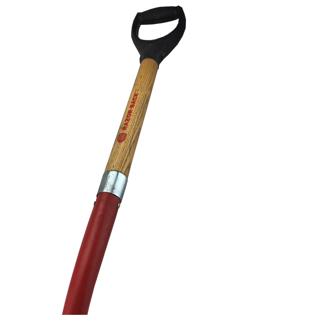 16" Drain Spade Wood Handle Razor Back-gardening tools-Tool Mart Inc.