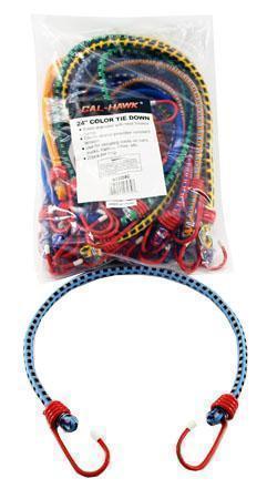 24 Inch 20 Pack Bungee Tie Downs-tie downs, chains, & straps-Tool Mart Inc.