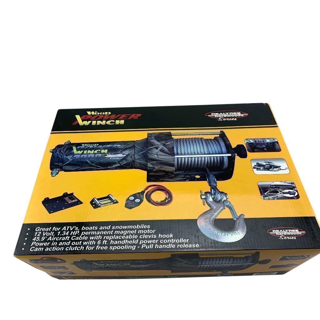 3000 Pound Winch Real Tree-winches & jacks-Tool Mart Inc.