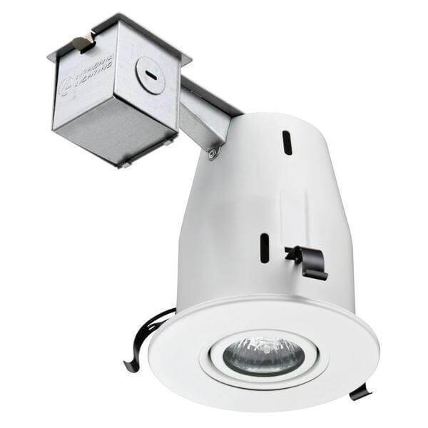4 in. Matte White Recessed Gimbal Lamped LED Lighting Kit Damaged Box-recessed fixtures-Tool Mart Inc.