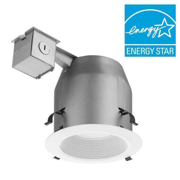 5 in. White Recessed Baffle Integrated LED Lighting Kit Damaged Box-recessed fixtures-Tool Mart Inc.
