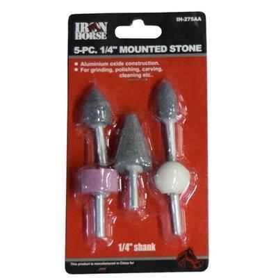 5 PC. 1/4" Mounted Stone Set-air tool accessories-Tool Mart Inc.