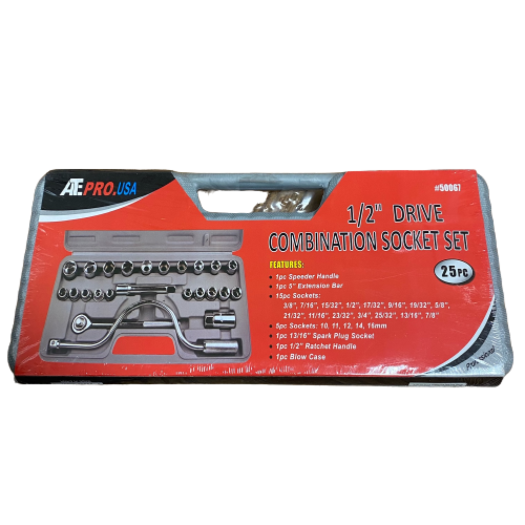 Spring Combination Socket Combination Socket Set 25 Piece – Tool Mart Inc.