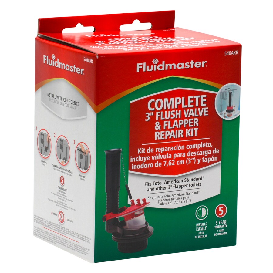 Fluidmaster Universal 3 in. Complete Toilet Flush Valve Repair Kit Damaged Box