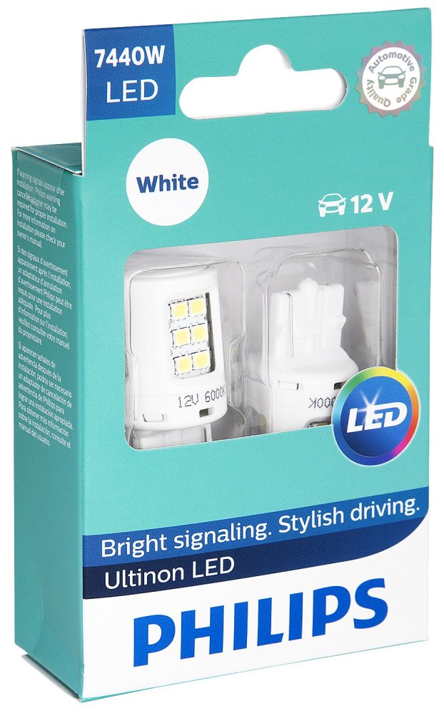 Philips LED White Ultinon Lights Damaged Box