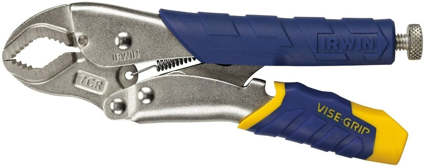 Irwin 7 Inch Fast Release Curved Jaw Locking Pliers With Padded Handles