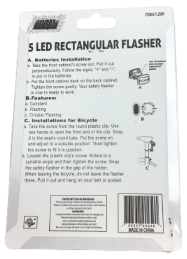 5 LED Rectangular Flasher