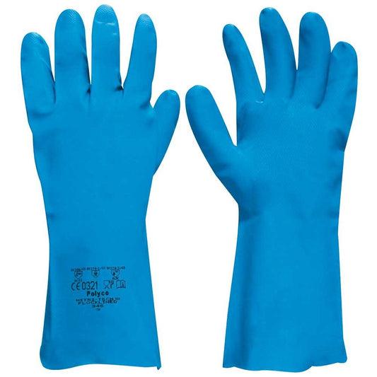 Flock Lined 11ml Nitrile Gloves Size Large