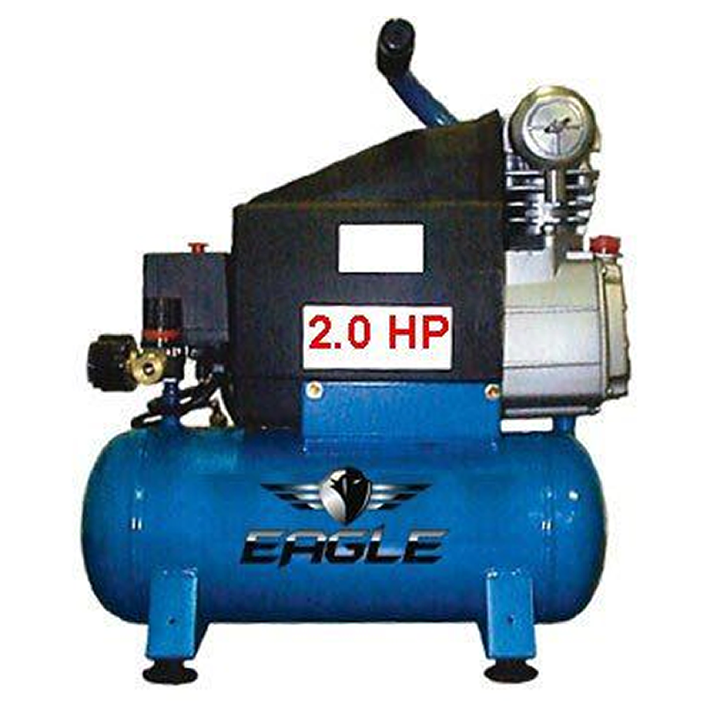2 Horse Power Hot Dog Eagle Air Compressor Peak Oil Lube