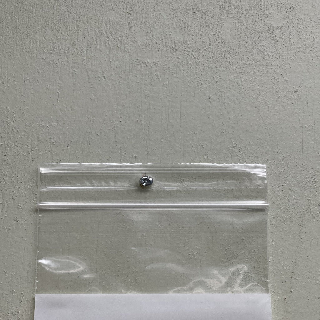 Zipclose Bag With White Block and Hole