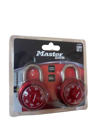 Masterlock Red Combination Locks