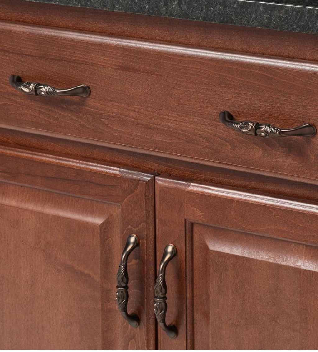 Hickory Hardware Mayfair 96mm Center To Center Refined Bronze Cabinet Pull