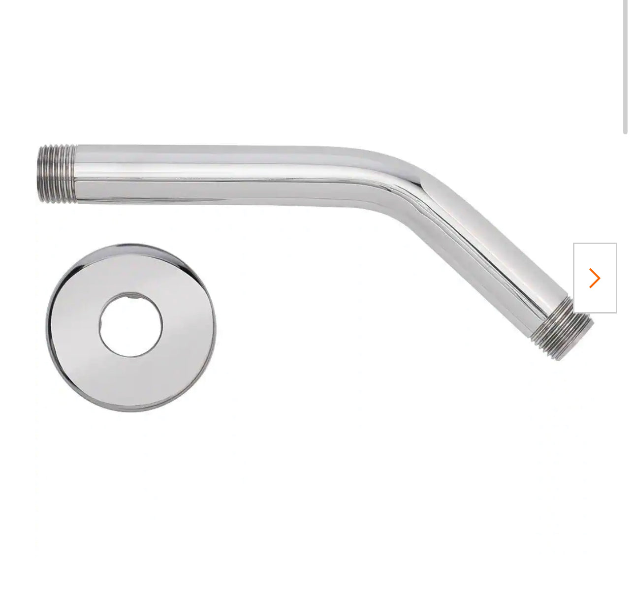 Glacier Bay 8 in. Shower Arm and Flange in Chrome Damaged Box
