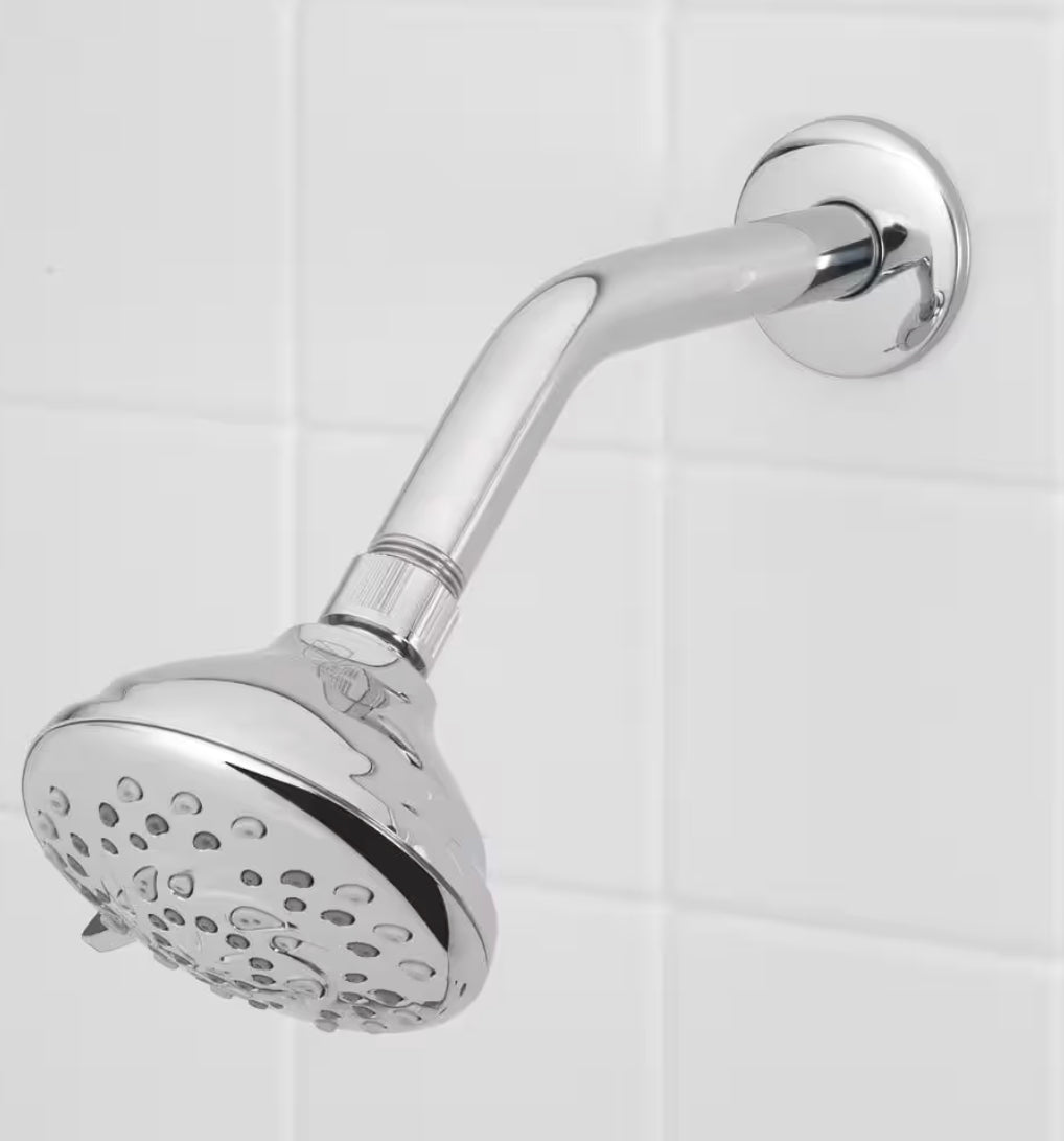 Glacier Bay 8 in. Shower Arm and Flange in Chrome Damaged Box