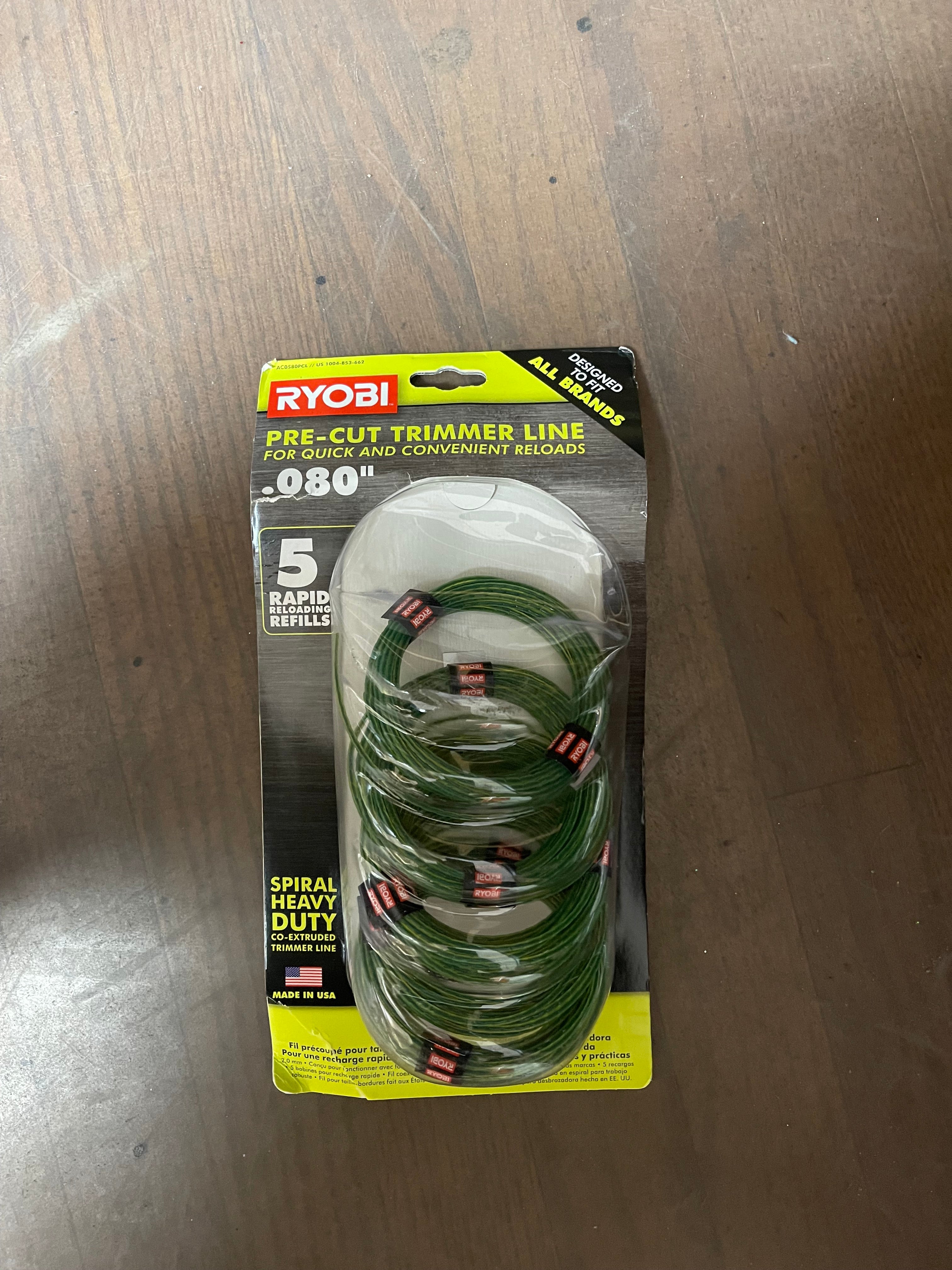 Ryobi 0.080 2025 trimmer line