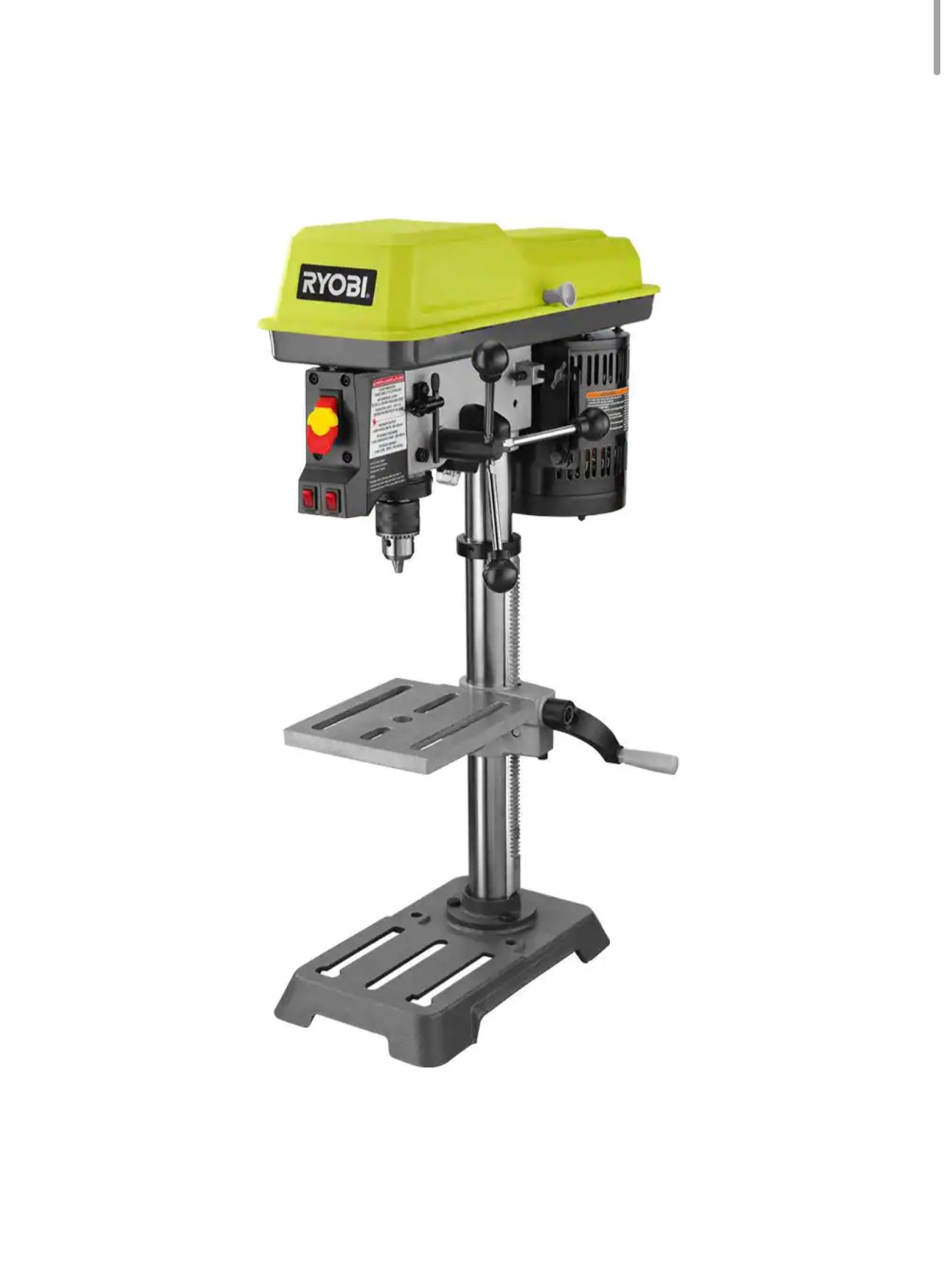 Ryobi 10 in. 5 Speed Drill Press with Exactline Laser Alignment System Damaged Box