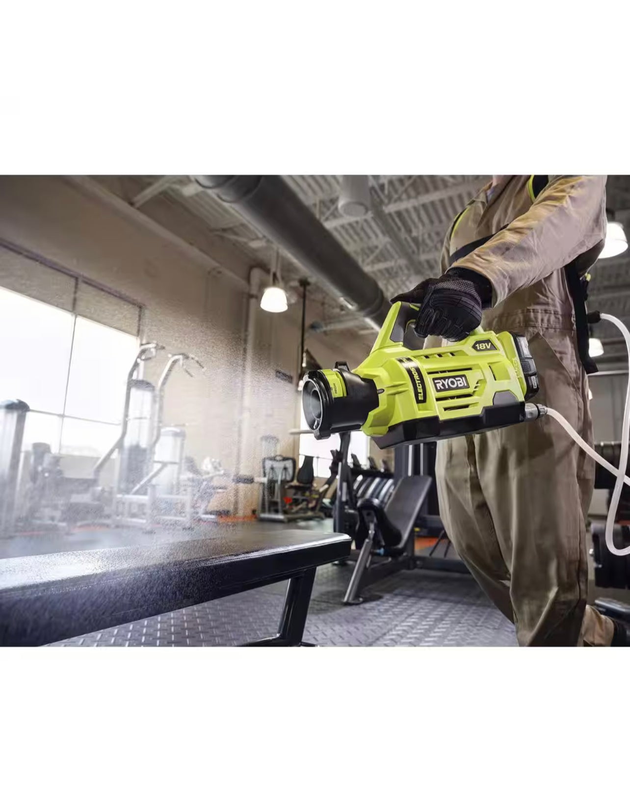 Ryobi 18v one+ cordless deals 1 gallon electrostatic sprayer