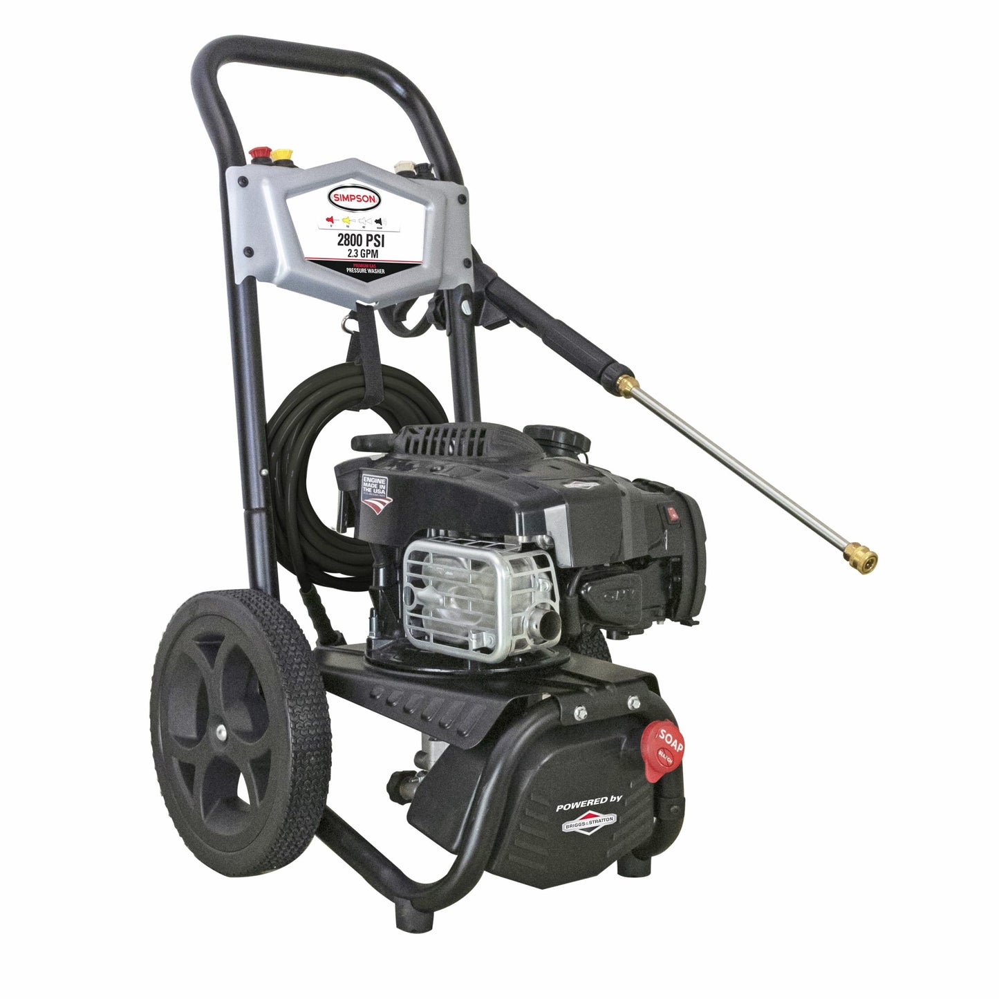 Simpson 2800 PSI at 2.3 GPM Briggs and Stratton Axial Cam Pump Cold Water Premium Residential Gas Pressure Washer *Factory Serviced*