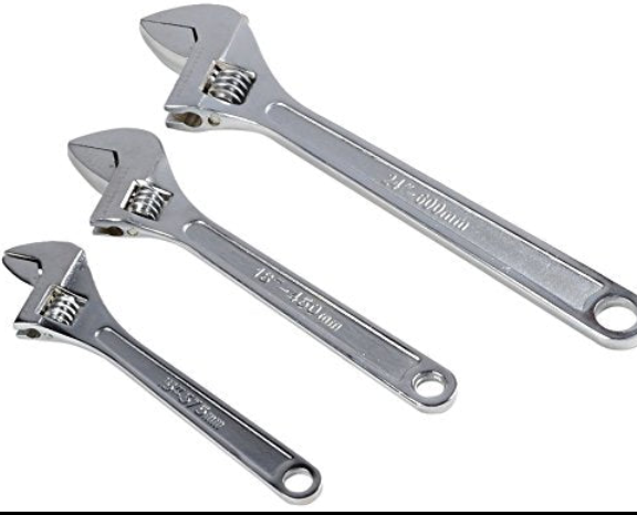Adjustable Wrench 3 Piece