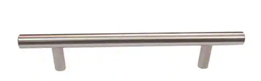 Richelieu Hardware 7 9/16 in 192 mm Center to Center Brushed Nickel Steel Contemporary Drawer Pull