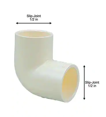 NIBCO 1/2 in. CPVC-CTS Slip x Slip 90 Elbow Fitting Pro Pack (25-Pack) Damaged Box