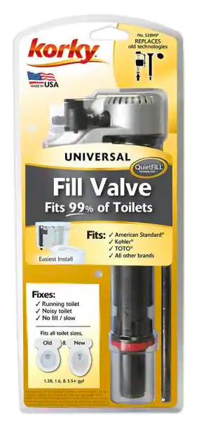 Korky QuietFill Platinum Fill Valve Damaged Box