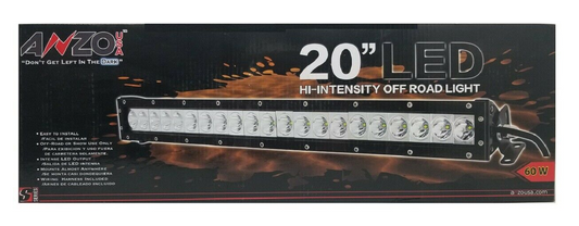 AnzoUSA 20 Inch LED Hi-Intensity Off Road  Light Bar 5000 Lumens 60 Watts