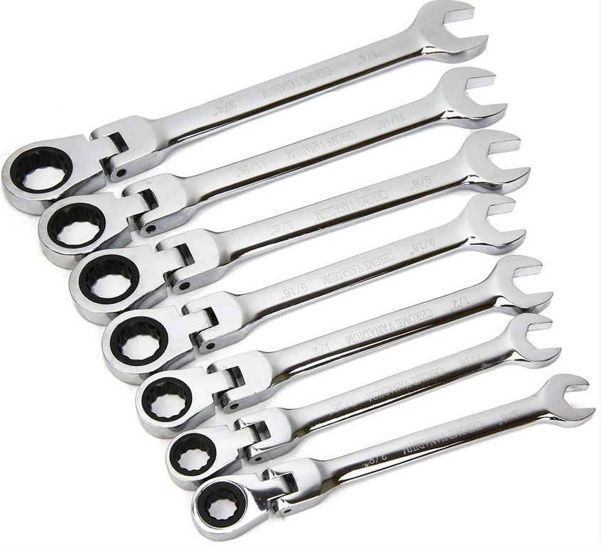 Stark 7pc SAE Flex Ratchet  Wrench Set