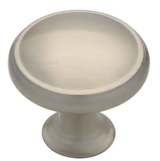 Liberty Circus 1 1/4 inch 32 mm Satin Nickel Round Cabinet Knob