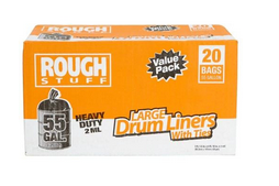 Rough Stuff 55 gal Heavy Duty Trash Bags 20 Count