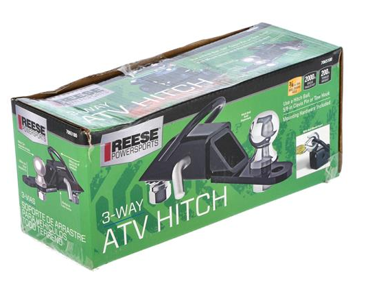 Reese 2000lb Capacity 3 Way ATV Hitch