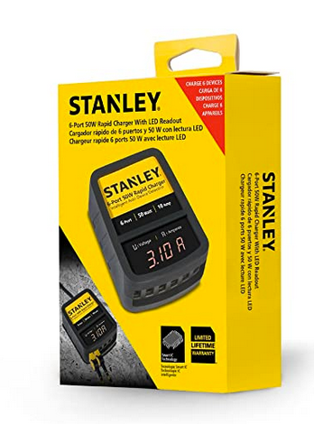 Stanley 6 Port 10 Amp Rapid Charger