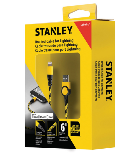 Stanley 6 Foot Braided Iphone Charger Cable