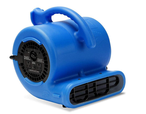 VP25 1/4 HP Air Mover Blower Fan for Water Damage Restoration Carpet Dryer Floor Home and Plumbing Use in Blue *Scratch & Dent*