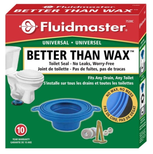 Fluidmaster 7530 Universal Better Than Wax Wax-Free Toilet Seal *DAMAGED BOX*