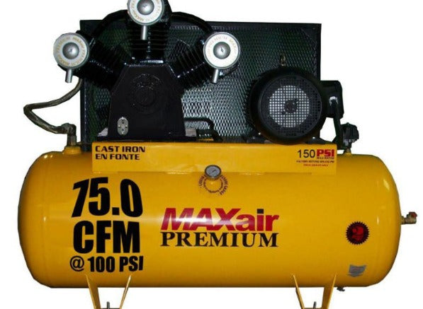 20 HP Horizontal 3 Phase Power 75 CFM @ 100psi with Combo Switch - 575 Volt