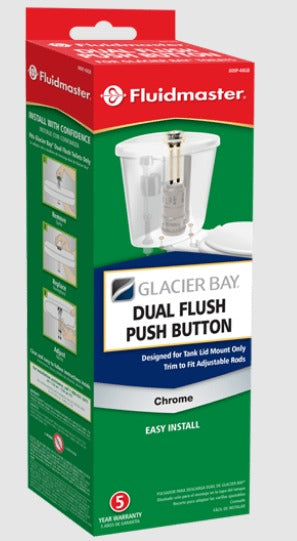 800P-48GB REPLACEMENT DUAL FLUSH BUTTONS FOR GLACIER BAY *DAMAGED BOX*