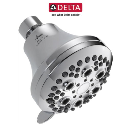 Delta 1.5 GPM Universal 3-3/8" Wide Multi Function Shower Head with Touch-Clean® Nozzles