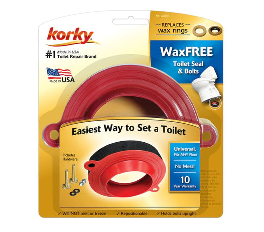Korky Rubber 3-in Wax-free Gasket For Universal Damaged Box