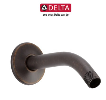 Delta 5-3/4 In Wall Mounted Shower Arm and Shower Arm Flange Damaged Box
